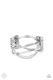 Paparazzi - Hautely Hammered - Silver Cuff Bracelet