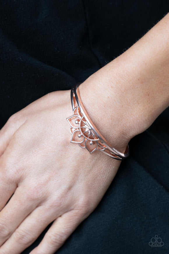 Paparazzi - Mandala Mindfulness - Rose Gold Cuff Bracelet