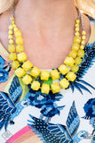 Paparazzi - Summer Excursion - Yellow Necklace