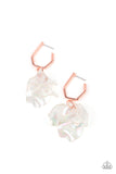 Paparazzi - Jaw-Droppingly Jelly - Copper Iridescent Earrings
