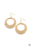 Paparazzi - Outer Plains - Gold Earrings