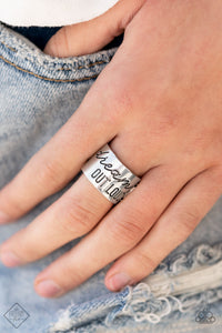 Paparazzi - Dream Louder - Silver Inspirational Ring