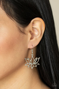 Paparazzi - Lotus Ponds - Silver Earrings