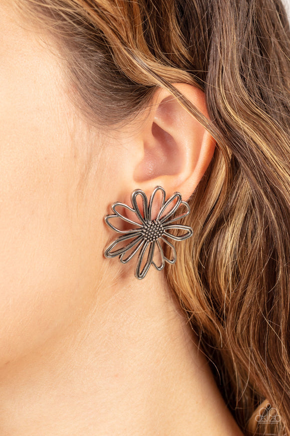 Paparazzi - Artisan Arbor - Silver Post Earrings