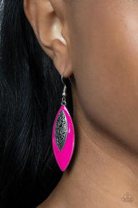 Paparazzi - Venetian Vanity - Pink Earrings