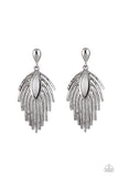 Paparazzi - Metro Safari - Black Post Earrings