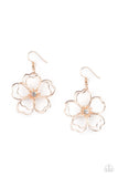 Paparazzi - Petal Power - Rose Gold Earrings