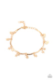 Paparazzi - Party in the USA - Gold Bracelet