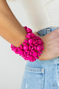 Paparazzi - Island Mixer - Pink Stretch Bracelet