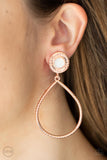 Paparazzi - Fairytale Finish - Copper Clip-On Earrings