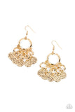 Paparazzi - Partners in CHIME - Gold Earrings