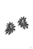 Paparazzi - Fire Hazard - Silver Post Earrings