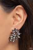 Paparazzi - Fire Hazard - Silver Post Earrings