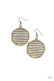 Paparazzi - Sunrise Stunner - Brass Earrings