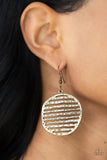 Paparazzi - Sunrise Stunner - Brass Earrings