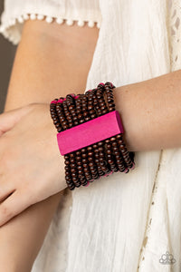 Paparazzi - Tropical Trendsetter - Pink Bracelet