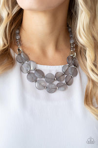 Paparazzi - Beach Day Demure - Silver Necklace