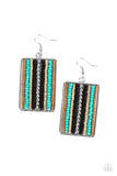 Paparazzi - Beadwork Wonder - Black Seed Bead Earrings