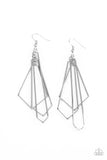 Paparazzi - Shape Shifting Shimmer - Silver Earrings