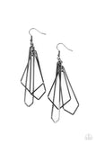 Paparazzi - Shape Shifting Shimmer - Black Earrings