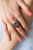 Paparazzi - Southern Soulmate - Copper Heart Ring