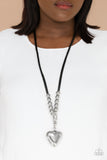 Paparazzi - Forbidden Love - Black Necklace