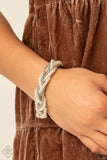 Paparazzi - Vintage Variation - White Bracelet