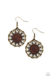 Paparazzi - Farmhouse Fashionista - Brass Earrings