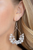 Paparazzi - Marina Banquet - White Earrings