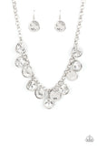 Paparazzi - Spot On Sparkle - White Necklace