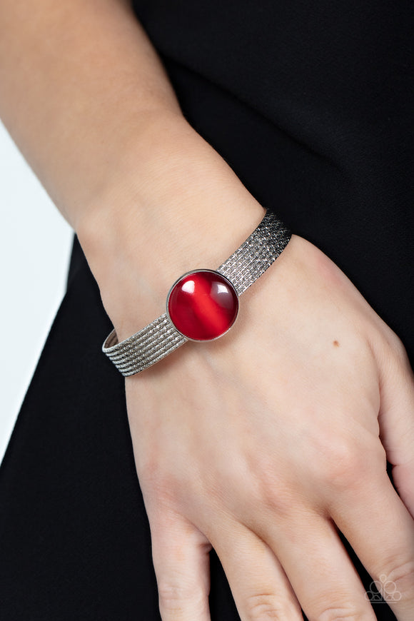 Paparazzi - Mystical Magic - Red Cuff Bracelet