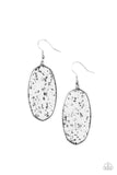 Paparazzi - Stone Sculptures - White & Black Earrings