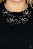 Paparazzi - Flower Garden Fashionista - Silver Necklace