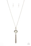 Paparazzi - Lavishly Lucid - White Long Necklace