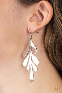 Paparazzi - A FROND Farewell - Silver Earrings