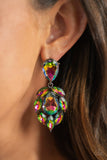 Paparazzi - Galactic Go-Getter - Multicolored Earrings