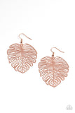 Paparazzi - Palm Palmistry - Copper Earrings