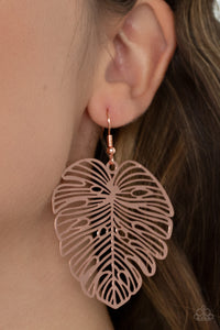 Paparazzi - Palm Palmistry - Copper Earrings