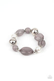 Paparazzi - Resort Ritz - Silver Stretch Bracelet