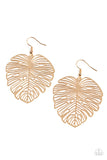 Paparazzi - Palm Palmistry - Gold Earrings