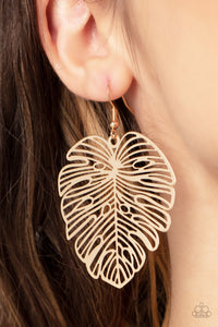 Paparazzi - Palm Palmistry - Gold Earrings