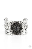 Paparazzi - Southern Eden - Black Cuff Bracelet