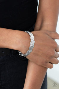 Paparazzi - Urban Stackyard -  Silver Stretch Bracelet