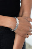 Paparazzi - Urban Stackyard -  Silver Stretch Bracelet