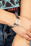 Paparazzi - Tantalizingly Tiered - Silver Cuff Bracelet