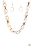 Paparazzi - Motley In Motion - Gold Necklace