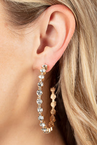 Paparazzi - Royal Reveler - Gold Hoop Earrings