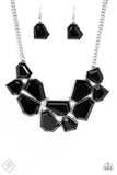 Paparazzi - Double-DEFACED - Black Necklace