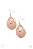 Paparazzi - Tranquil Trove - Rose Gold Earrings