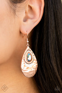 Paparazzi - Tranquil Trove - Rose Gold Earrings